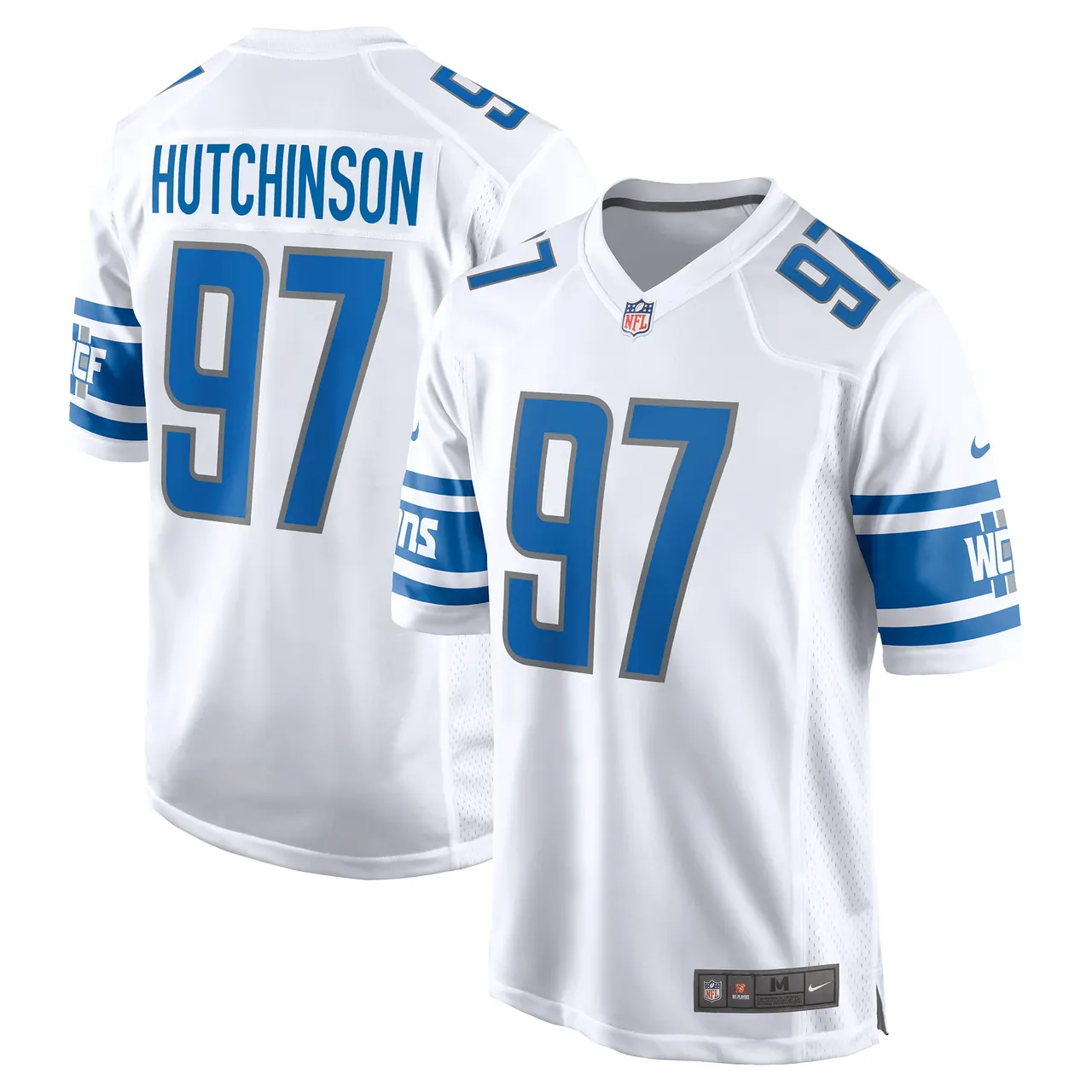 Aidan Hutchinson Detroit Lions Nike Player Game Jersey - Royal Blue - Image 8