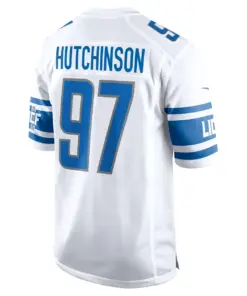 Aidan Hutchinson Detroit Lions Nike Player Game Jersey - Royal Blue - Image 7