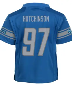 Aidan Hutchinson Detroit Lions Nike Preschool Game Jersey - Royal Blue - Image 4