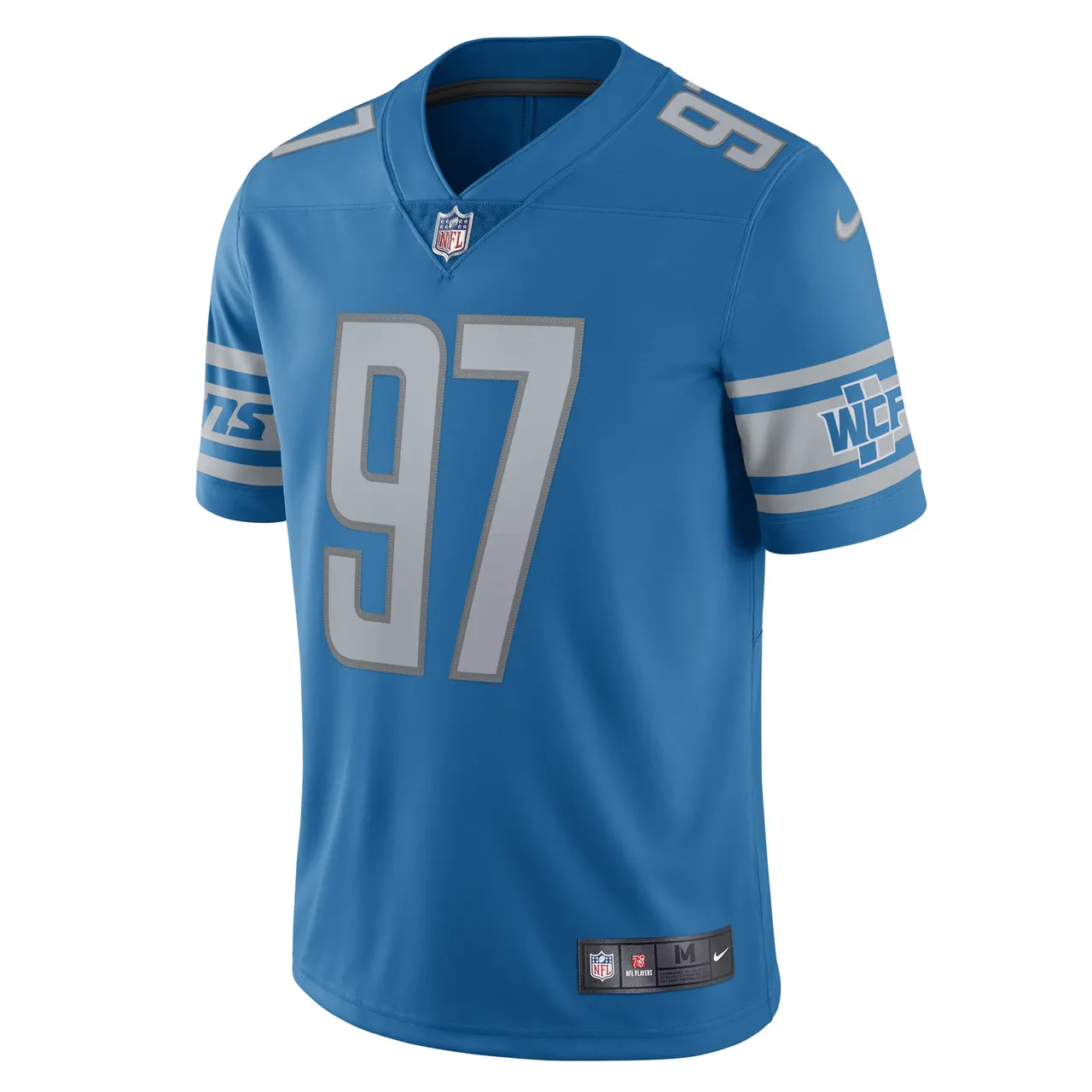 Aidan Hutchinson Detroit Lions Nike Team Vapor Limited Jersey - Powder Blue - Image 3