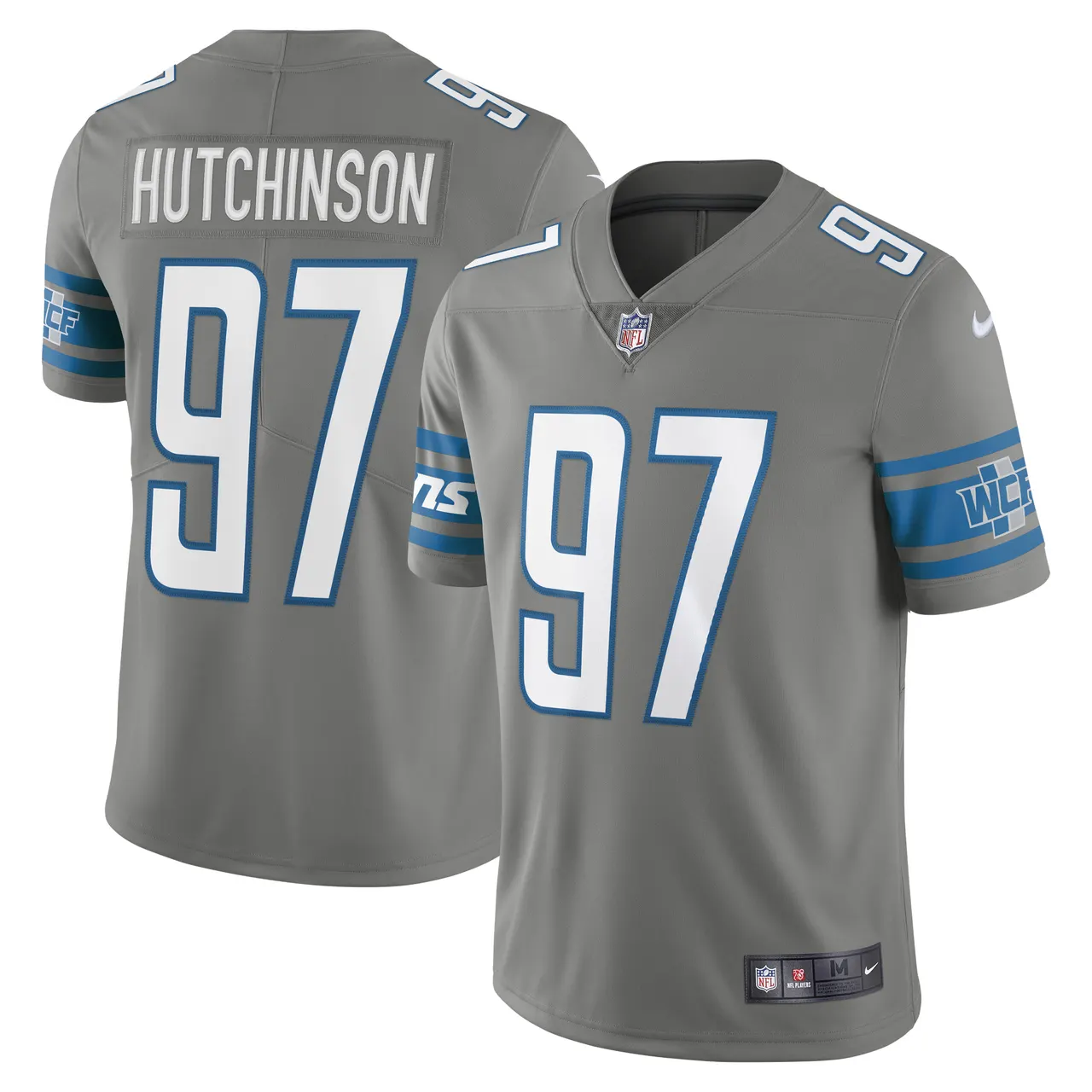 Aidan Hutchinson Detroit Lions Nike Team Vapor Limited Jersey - Powder Blue - Image 5