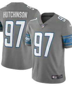 Aidan Hutchinson Detroit Lions Nike Team Vapor Limited Jersey - Powder Blue - Image 10