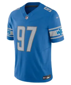Aidan Hutchinson Detroit Lions Nike Vapor F.U.S.E. Limited Jersey - Royal Blue - Image 3