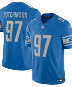 Alternative view of Aidan Hutchinson Detroit Lions Nike Vapor F.U.S.E. Limited Jersey - Royal Blue