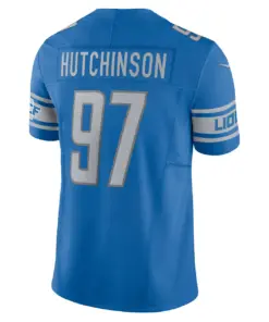 Aidan Hutchinson Detroit Lions Nike Vapor F.U.S.E. Limited Jersey - Royal Blue - Image 4