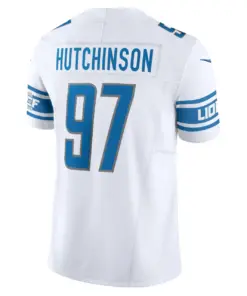 Aidan Hutchinson Detroit Lions Nike Vapor F.U.S.E. Limited Jersey - Silver - Image 10