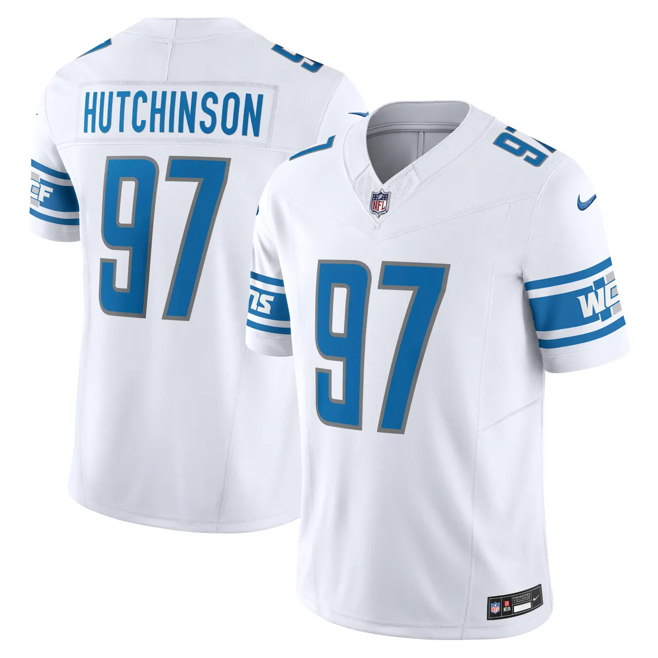 Aidan Hutchinson Detroit Lions Nike Vapor F.U.S.E. Limited Jersey - White - Image 2