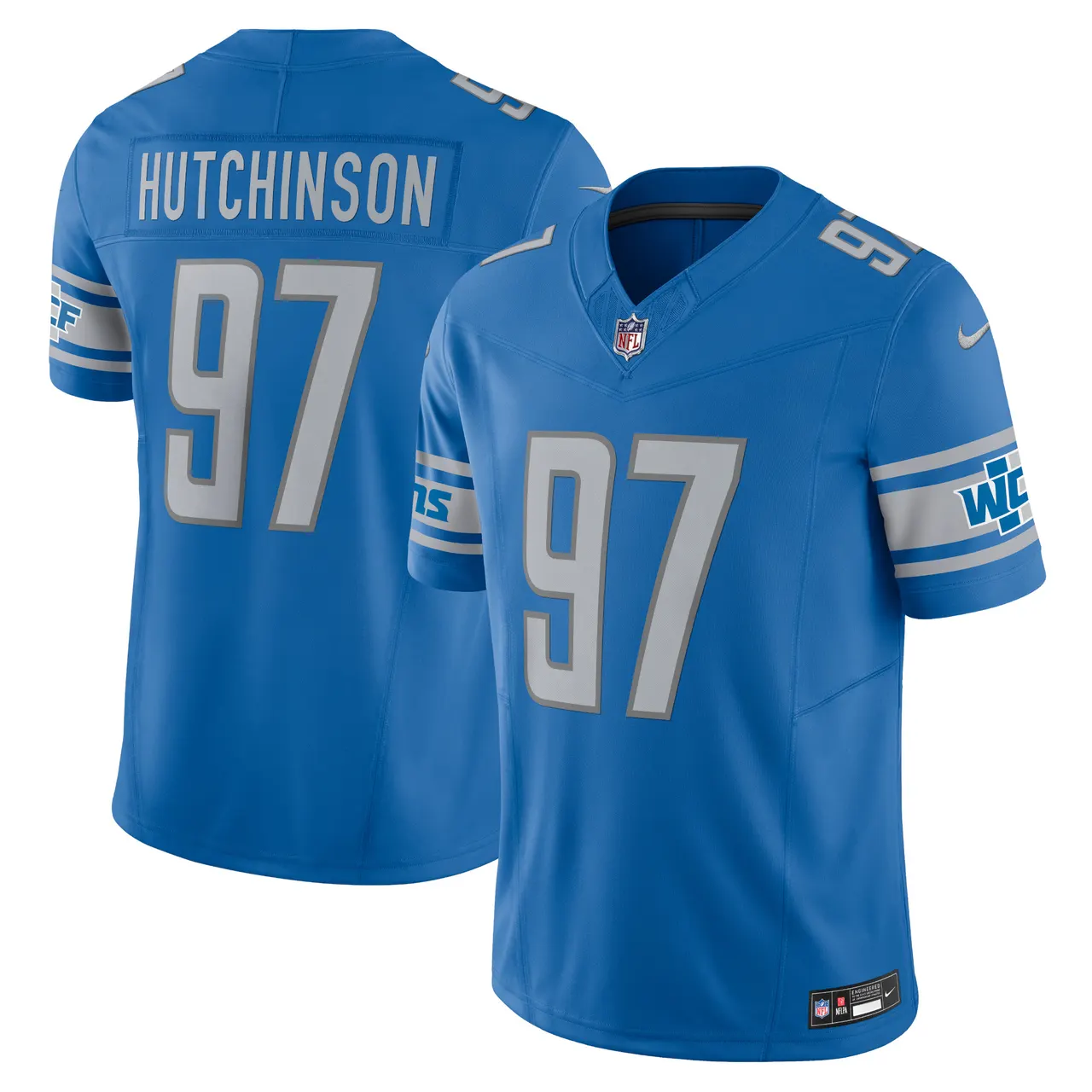 Aidan Hutchinson Detroit Lions Nike Vapor F.U.S.E. Limited Jersey - White - Image 16