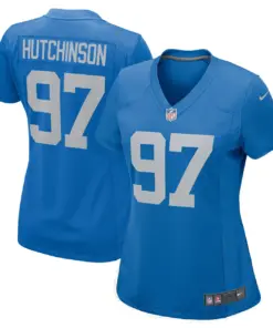 Aidan Hutchinson Detroit Lions Nike Women's Alternate Game Jersey - Royal Blue