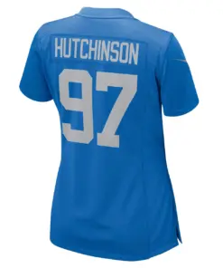 Aidan Hutchinson Detroit Lions Nike Women's Alternate Game Jersey - Royal Blue - Image 4