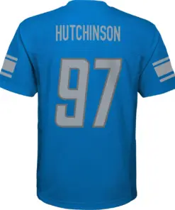 Aidan Hutchinson Detroit Lions Nike Preschool Replica Player Jersey - Royal Blue - Image 4