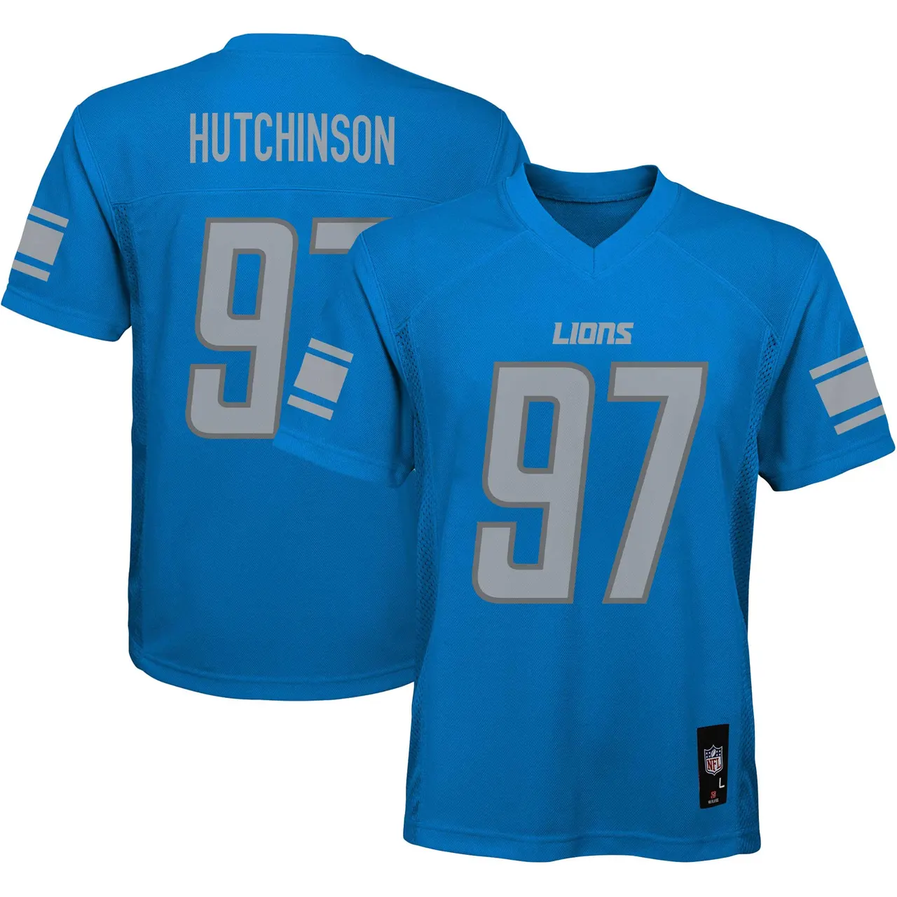 Aidan Hutchinson Detroit Lions Nike Youth Replica Player Jersey - Royal Blue