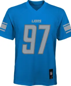 Aidan Hutchinson Detroit Lions Nike Youth Replica Player Jersey - Royal Blue - Image 3