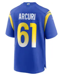 AJ Arcuri Los Angeles Rams Nike Game Player Jersey - Royal Blue - Image 4