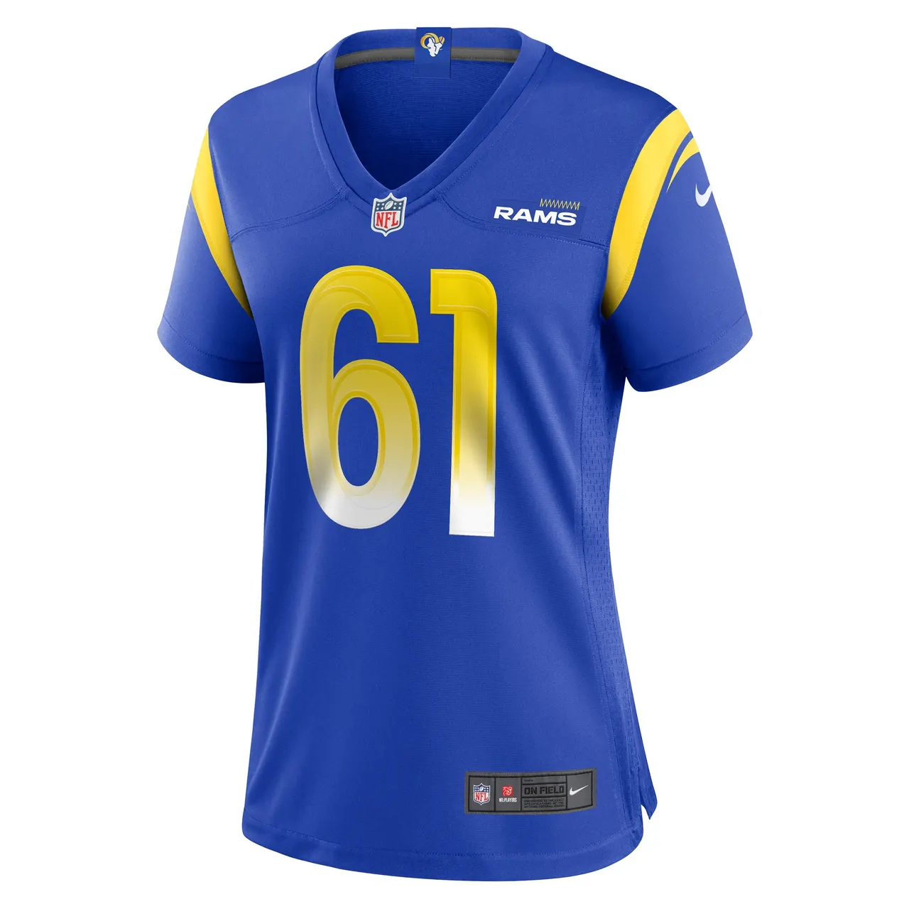 AJ Arcuri Los Angeles Rams Nike Women's Game Player Jersey - Royal Blue - Image 3