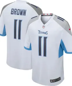 AJ Brown Tennessee Titans Nike Game Jersey - White