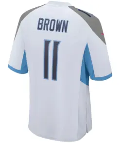 AJ Brown Tennessee Titans Nike Game Jersey - White - Image 4