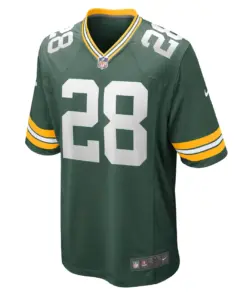 AJ Dillon Green Bay Packers Nike Game Player Jersey - White - Image 6
