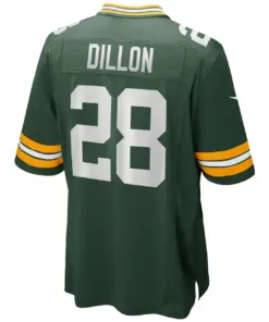 AJ Dillon Green Bay Packers Nike Game Player Jersey - White - Image 10