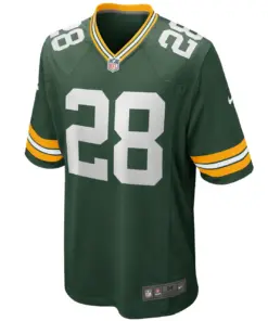 AJ Dillon Green Bay Packers Nike Game Player Jersey - White - Image 9