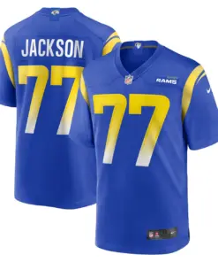 Alternative view of AJ Jackson Los Angeles Rams Nike Game Player Jersey - Royal Blue