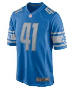 AJ Parker Detroit Lions Nike Game Jersey - Royal Blue - Image 3