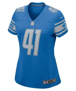 AJ Parker Detroit Lions Nike Women's Game Jersey - Royal Blue - Image 3