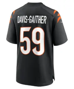 Akeem Davis-Gaither Cincinnati Bengals Nike Game Player Jersey - Black - Image 4