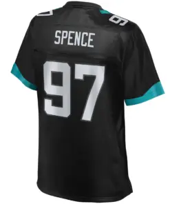 Akeem Spence Jacksonville Jaguars NFL Pro Line Women's Player Jersey - Black - Image 3