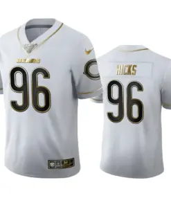 Akiem Hicks Chicago Bears Nike 100th Season Golden Edition Jersey - White