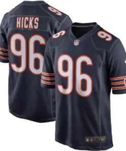 Alternative view of Akiem Hicks Chicago Bears Nike Player Game Jersey - Navy