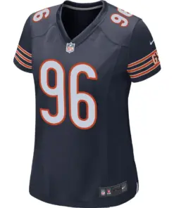 Alternative view of Akiem Hicks Chicago Bears Nike Women's Game Jersey - Navy