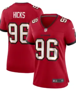 Alternative view of Akiem Hicks Tampa Bay Buccaneers Nike Women's Player Game Jersey - Red