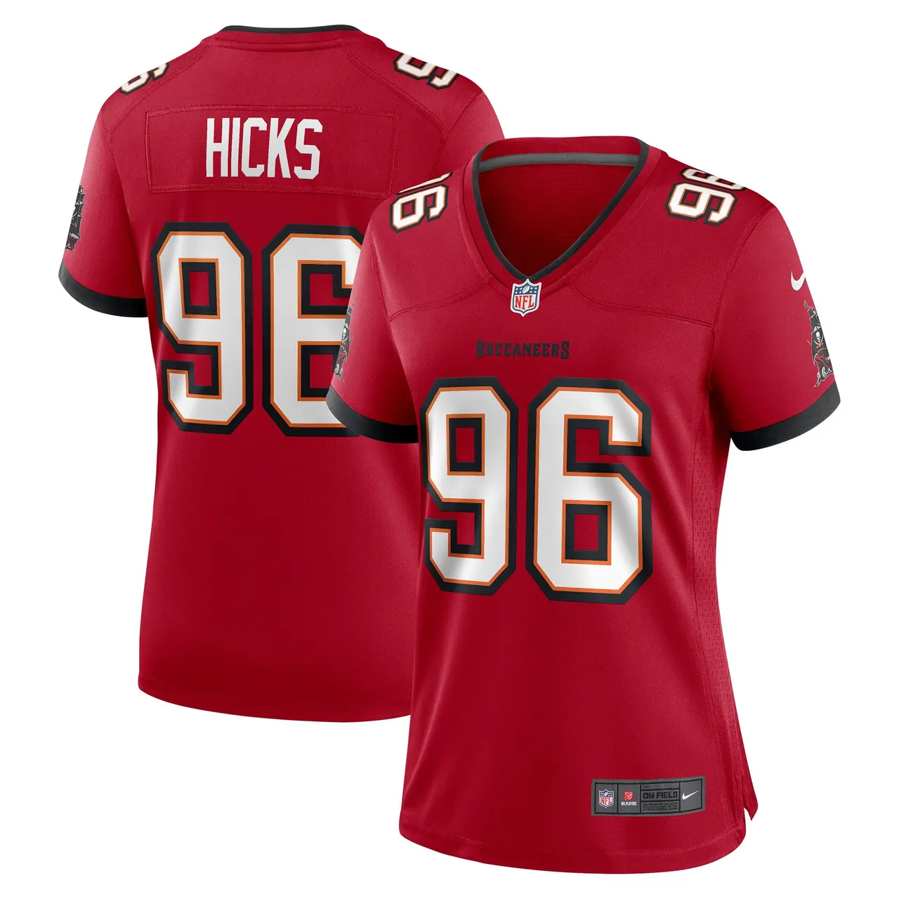 Akiem Hicks Tampa Bay Buccaneers Nike Women's Player Game Jersey - Red - Image 2