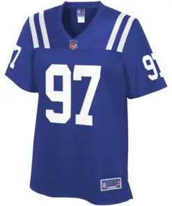 Alternative view of Al Quadin Muhammad Indianapolis Colts NFL Pro Line Women's Team Player Jersey - Royal Blue