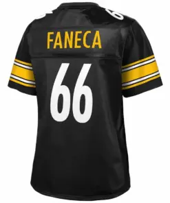 Alan Faneca Pittsburgh Steelers NFL Pro Line Women's Retired Player Jersey - Black - Image 3