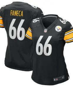Alternative view of Alan Faneca Pittsburgh Steelers Nike Women's Game Retired Player Jersey - Black