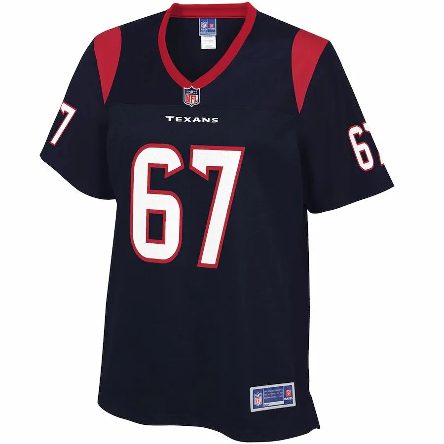 Albert Huggins Houston Texans NFL Pro Line Women's Team Player Jersey - Navy - Image 2