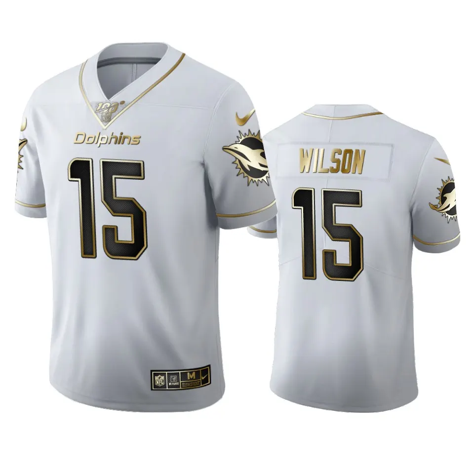Albert Wilson Miami Dolphins Nike 100th Season Golden Edition Jersey - White