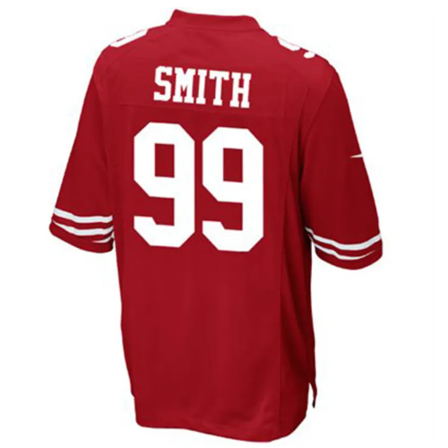 Aldon Smith San Francisco 49ers Nike Youth Team Color Game Jersey - Scarlet - Image 3