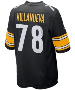 Alejandro Villanueva Pittsburgh Steelers Nike Game Jersey - Black - Image 3