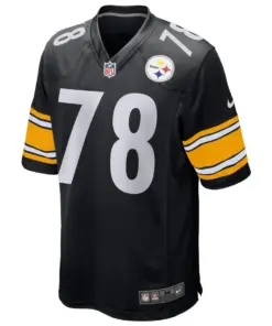 Alternative view of Alejandro Villanueva Pittsburgh Steelers Nike Game Jersey - Black