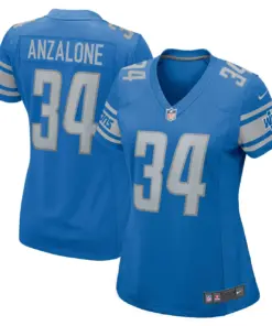 Alternative view of Alex Anzalone Detroit Lions Nike Women's Game Jersey - Royal Blue