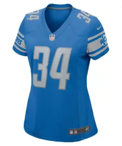 Alex Anzalone Detroit Lions Nike Women's Game Jersey - Royal Blue - Image 3