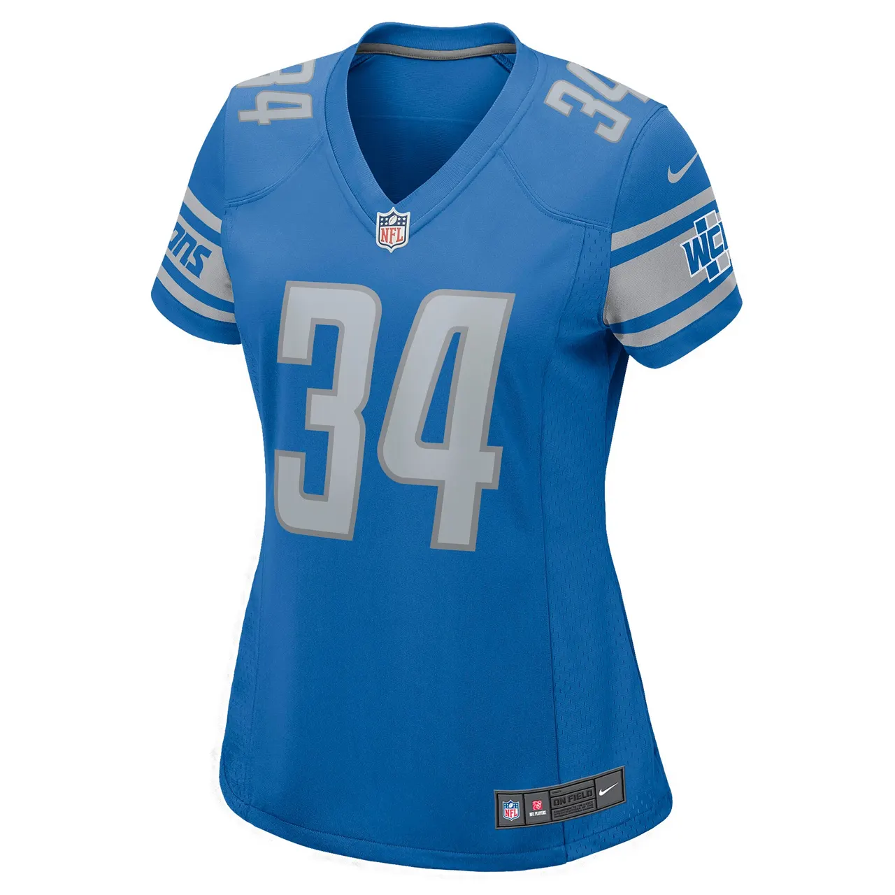 Alex Anzalone Detroit Lions Nike Women's Game Jersey - Royal Blue - Image 3