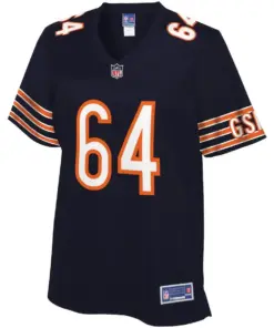 Alternative view of Alex Bars Chicago Bears NFL Pro Line Women's Team Player Jersey - Navy