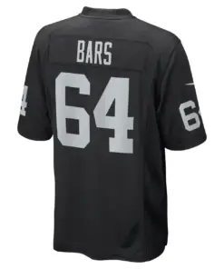 Alex Bars Las Vegas Raiders Nike Game Player Jersey - Black - Image 4