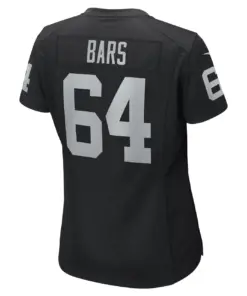 Alex Bars Las Vegas Raiders Nike Women's Game Player Jersey - Black - Image 4