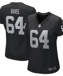 Alternative view of Alex Bars Las Vegas Raiders Nike Women's Game Player Jersey - Black