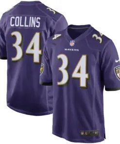 Alex Collins Baltimore Ravens Nike Game Jersey - Purple